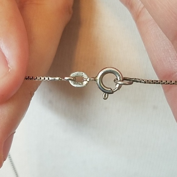 Sterling Silver Mini Circles Necklace - Picture 4 of 5